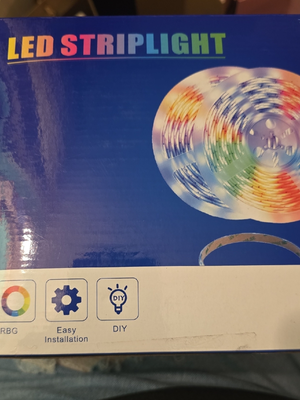 NIB RGB LED Strip Light Kit with Controller.